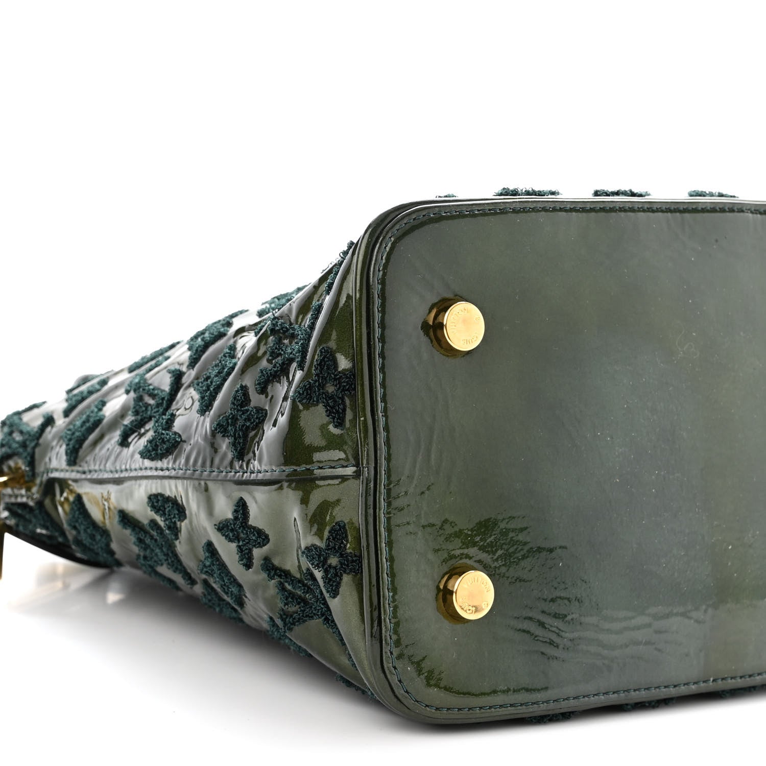 Louis Vuitton Patent Lambskin Fascination Lockit Vert Fonce 8 of 9