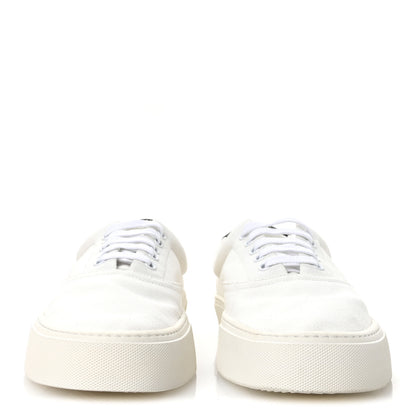 Saint Laurent Canvas Venice Sneakers 45.5 White 3 of 8