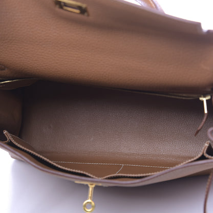Hermes Togo Kelly Retourne 32 Gold 7 of 42