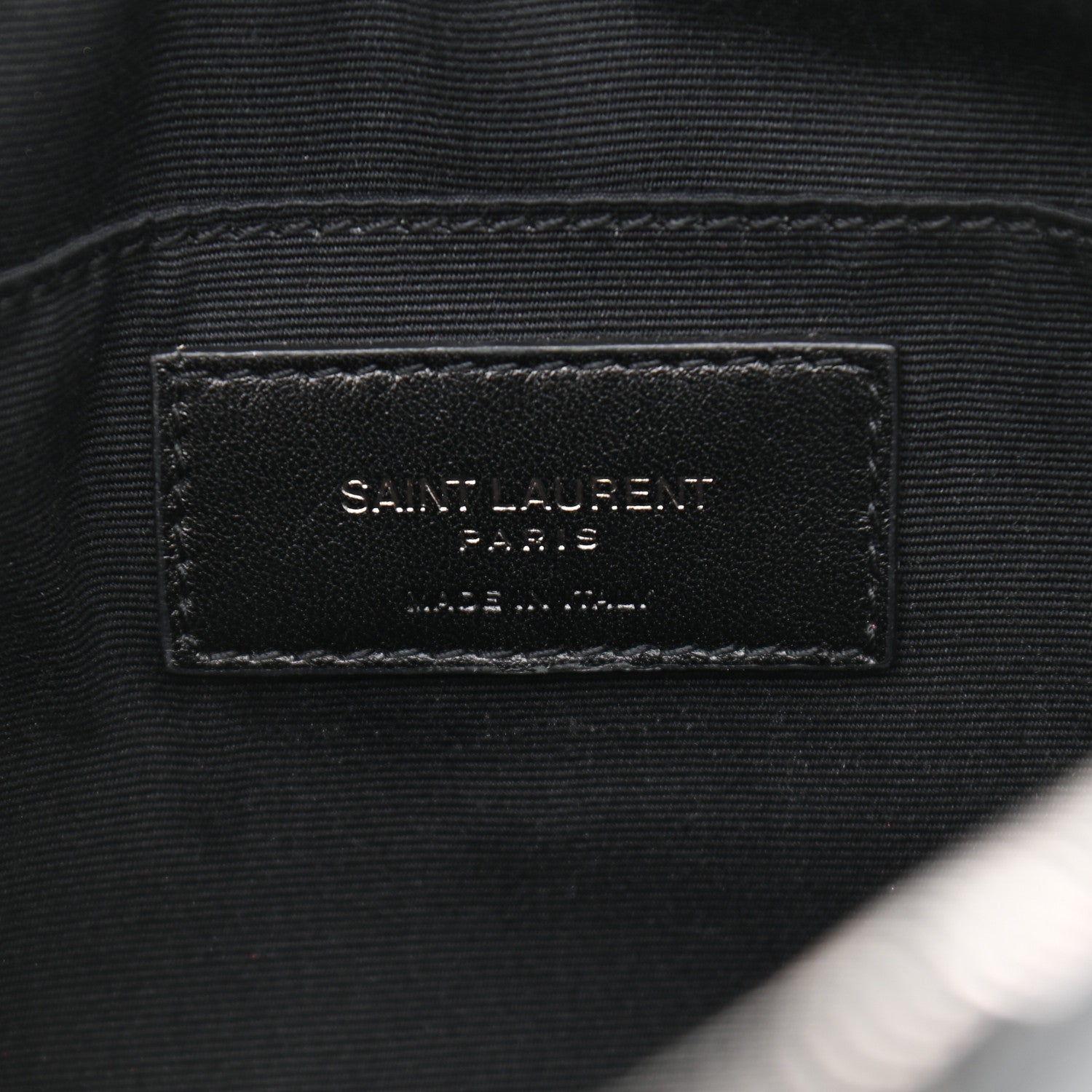 Saint Laurent Calfskin Matelasse Monogram Lou Camera Bag Black 6 of 10