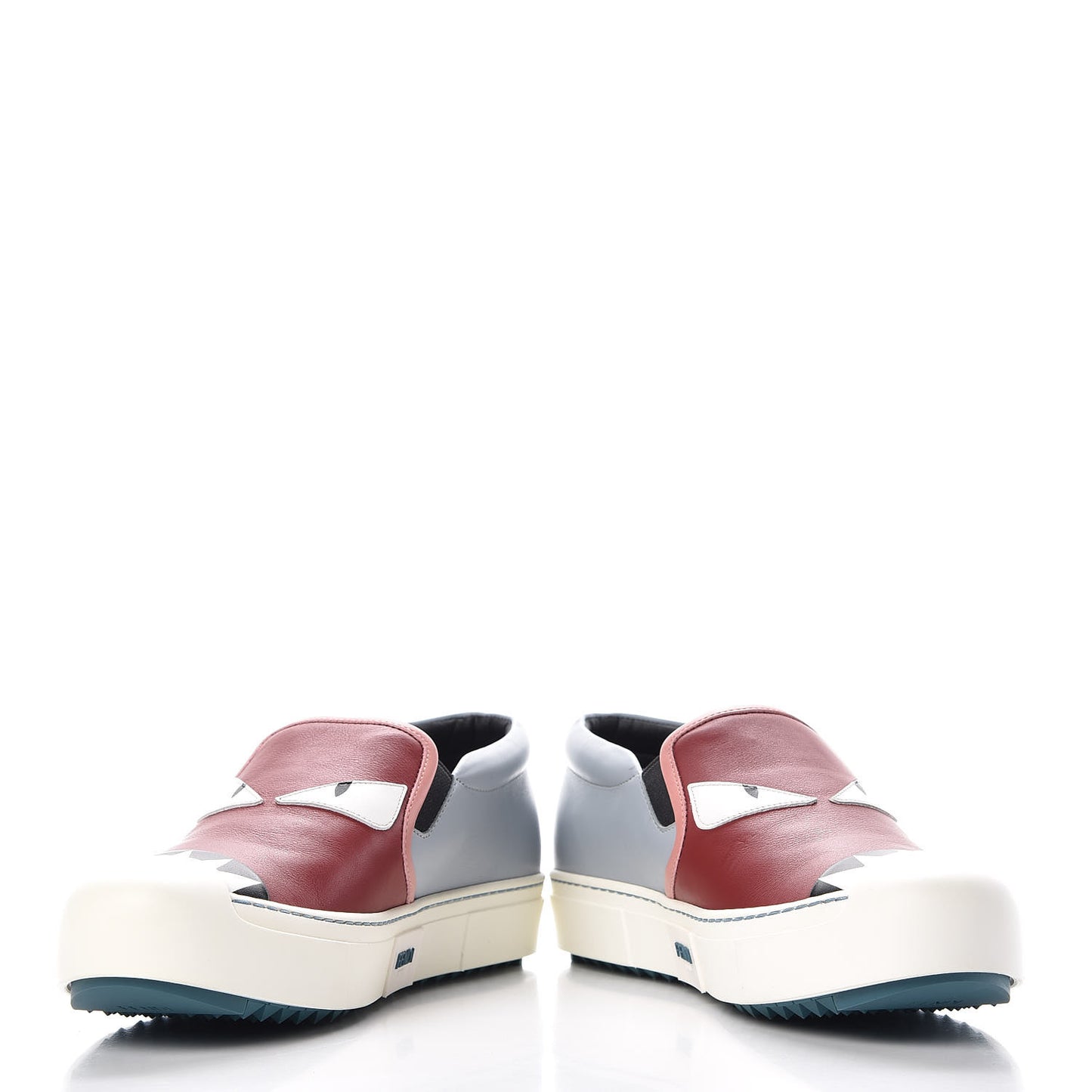 Vitello Elite Monster Bug Slip On Sneakers 39.5 Ribes Grigio Bois de Rose