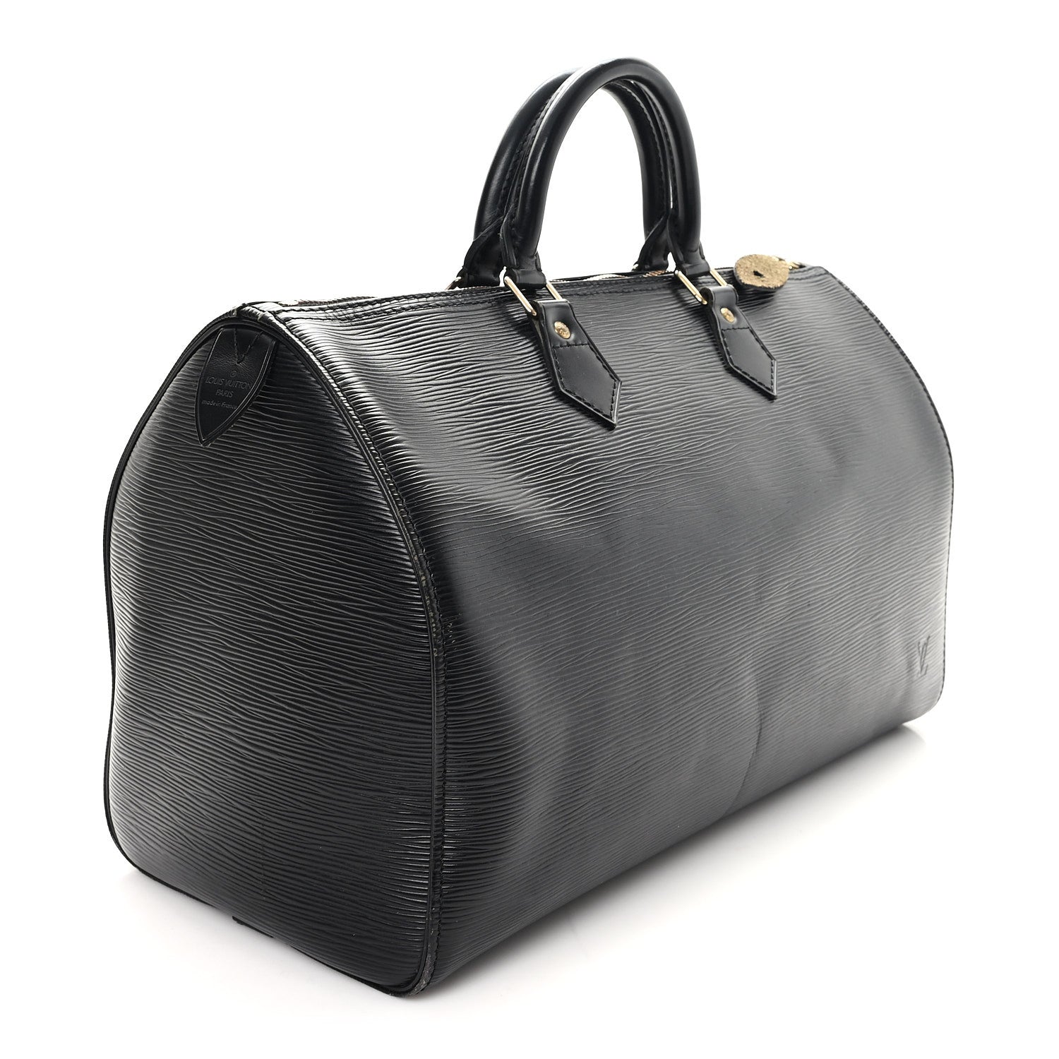 Louis Vuitton Epi Speedy 35 Black 3 of 10