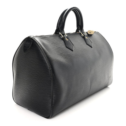 Louis Vuitton Epi Speedy 35 Black 3 of 10