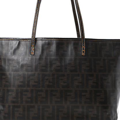 Fendi Zucca Spalmati Matrioska Small Roll Tote Tobacco Black 8 of 15
