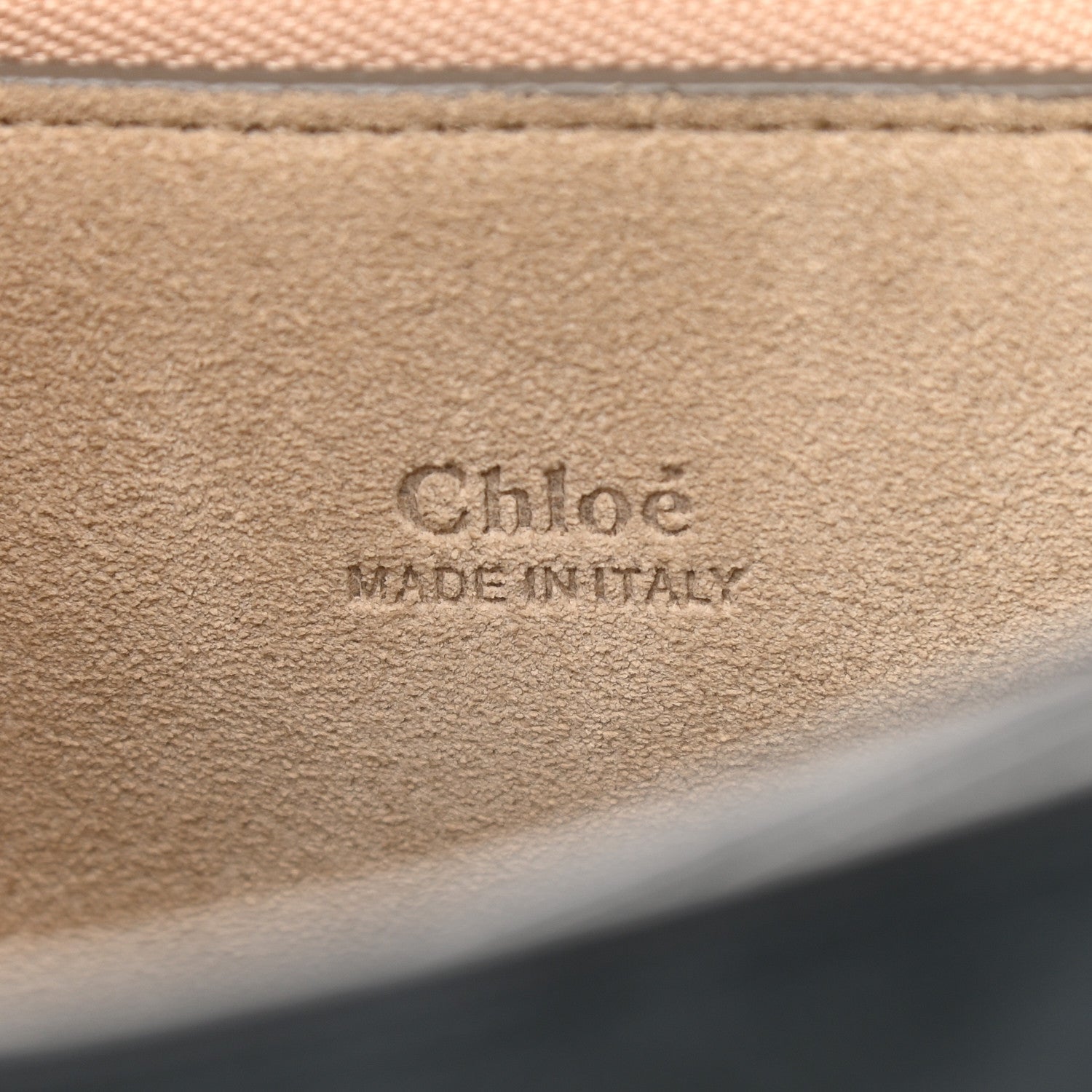 Chloe Calfskin Suede Studded Medium Faye Shoulder Bag Full Blue 5 of 9