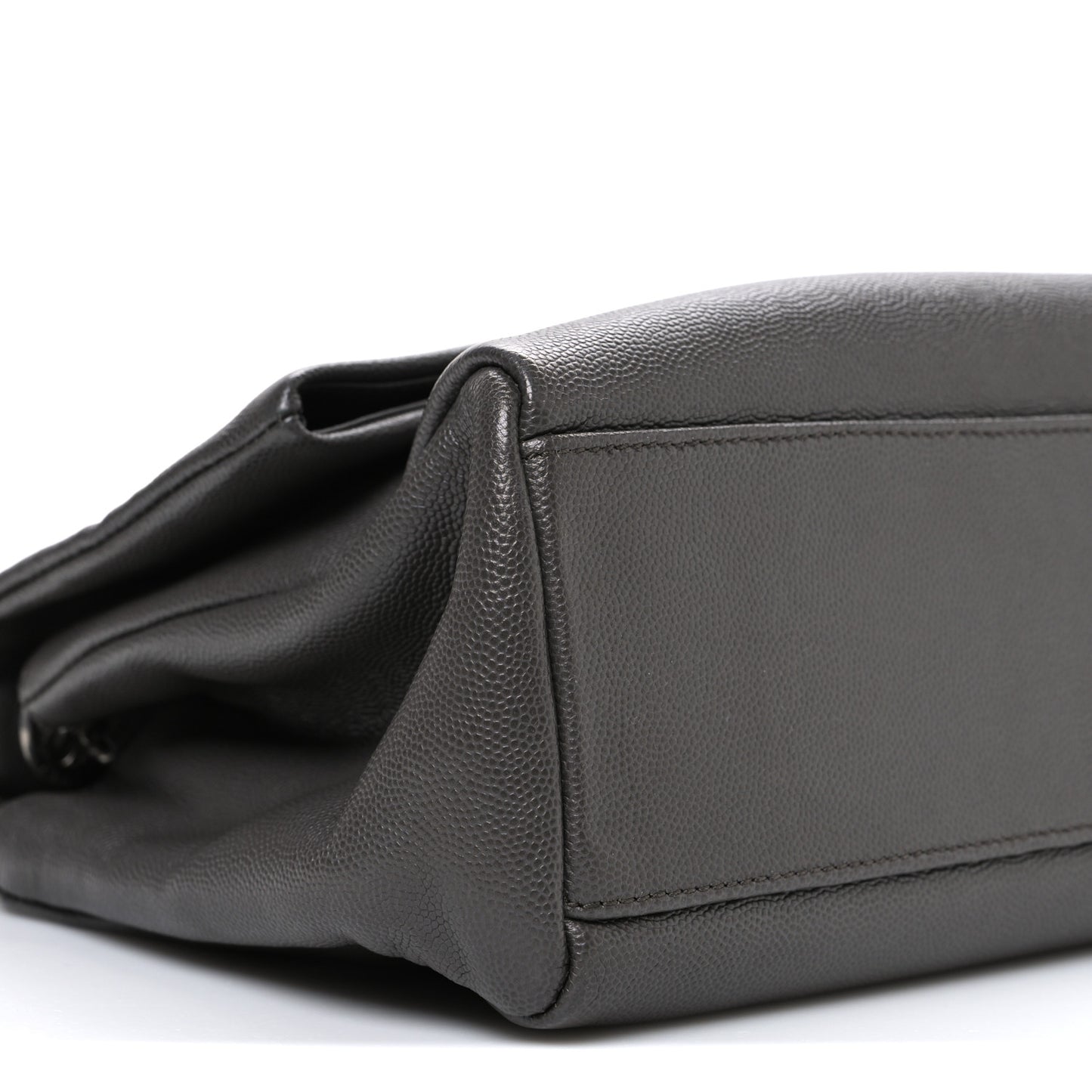 Sheepskin Medium West Hollywood Monogram Fold-Over Bag Earth