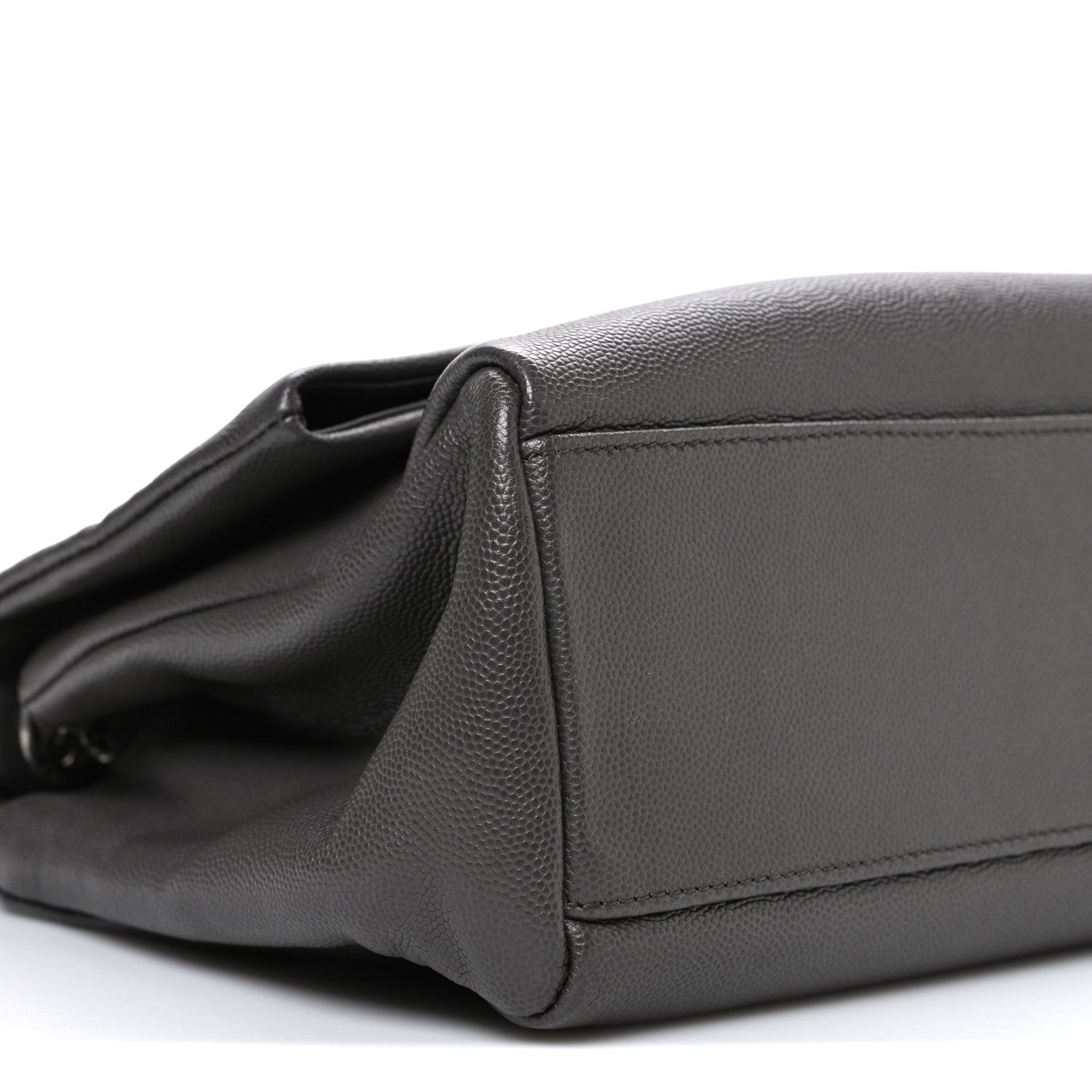 Saint Laurent Sheepskin Medium West Hollywood Monogram Fold-Over Bag Earth 9 of 11