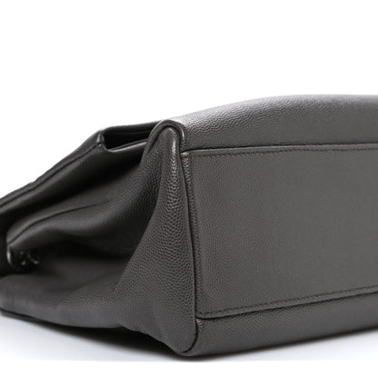 Saint Laurent Sheepskin Medium West Hollywood Monogram Fold-Over Bag Earth 9 of 11