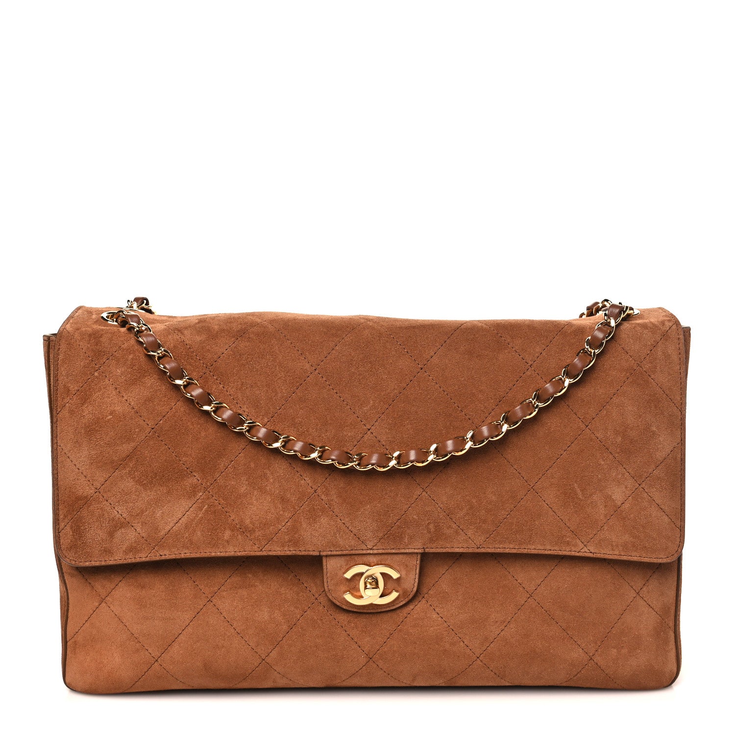 Chanel Suede Calfskin Souplissimo Maxi Flap Camel 1 of 10