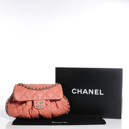 Chanel Washed Lambskin Quilted Medium Chain Around Messenger Pink 8 of 8