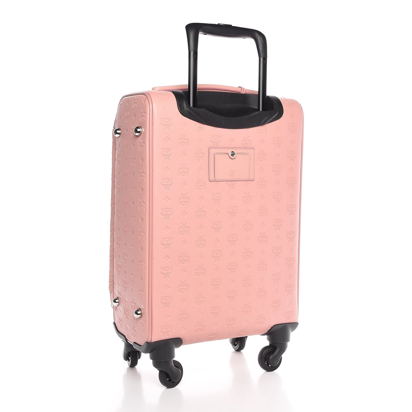 Calfskin Ottomar Monogram Trolley Wheeled Suitcase Pink Blush