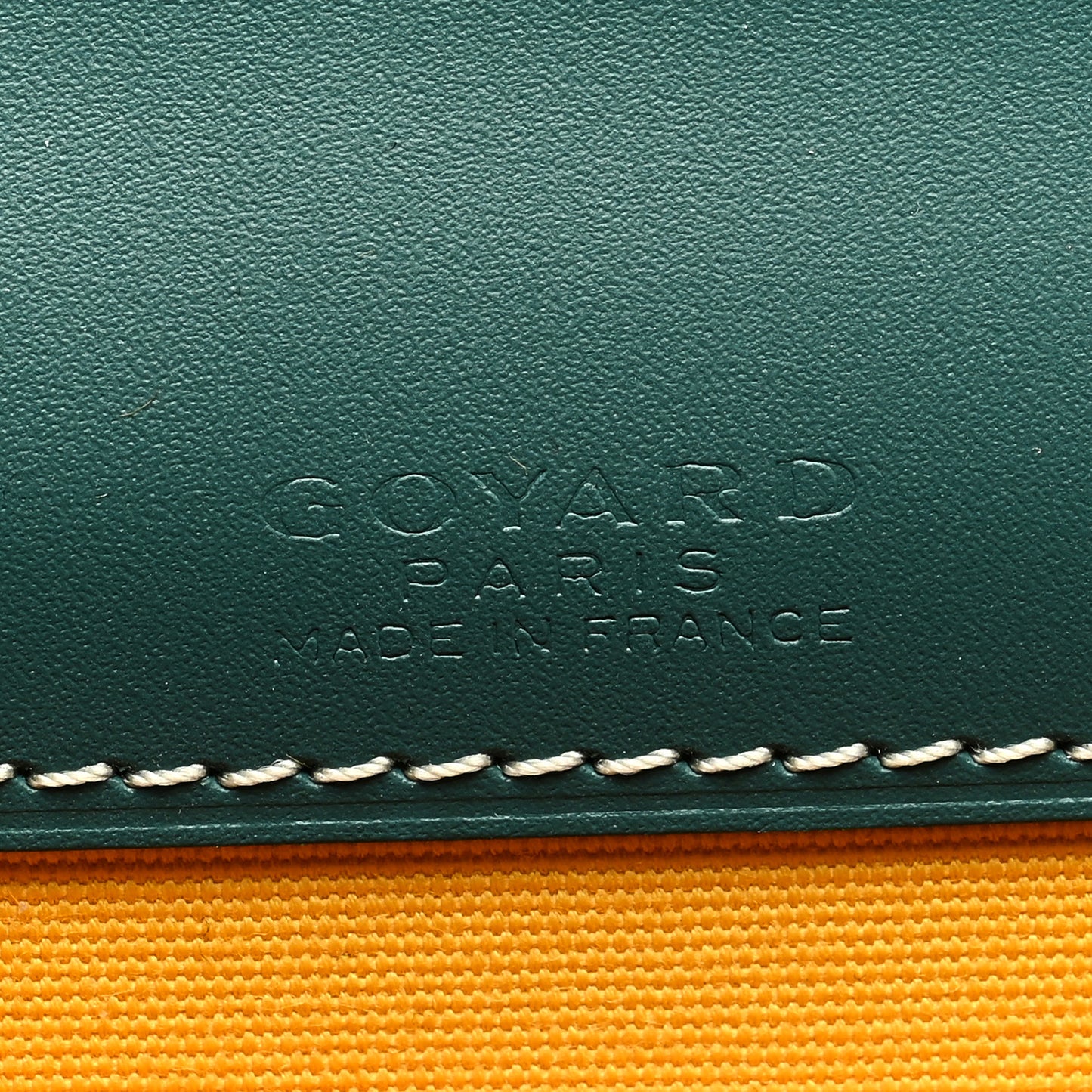 Goyardine Monte Carlo Bois Clutch Green