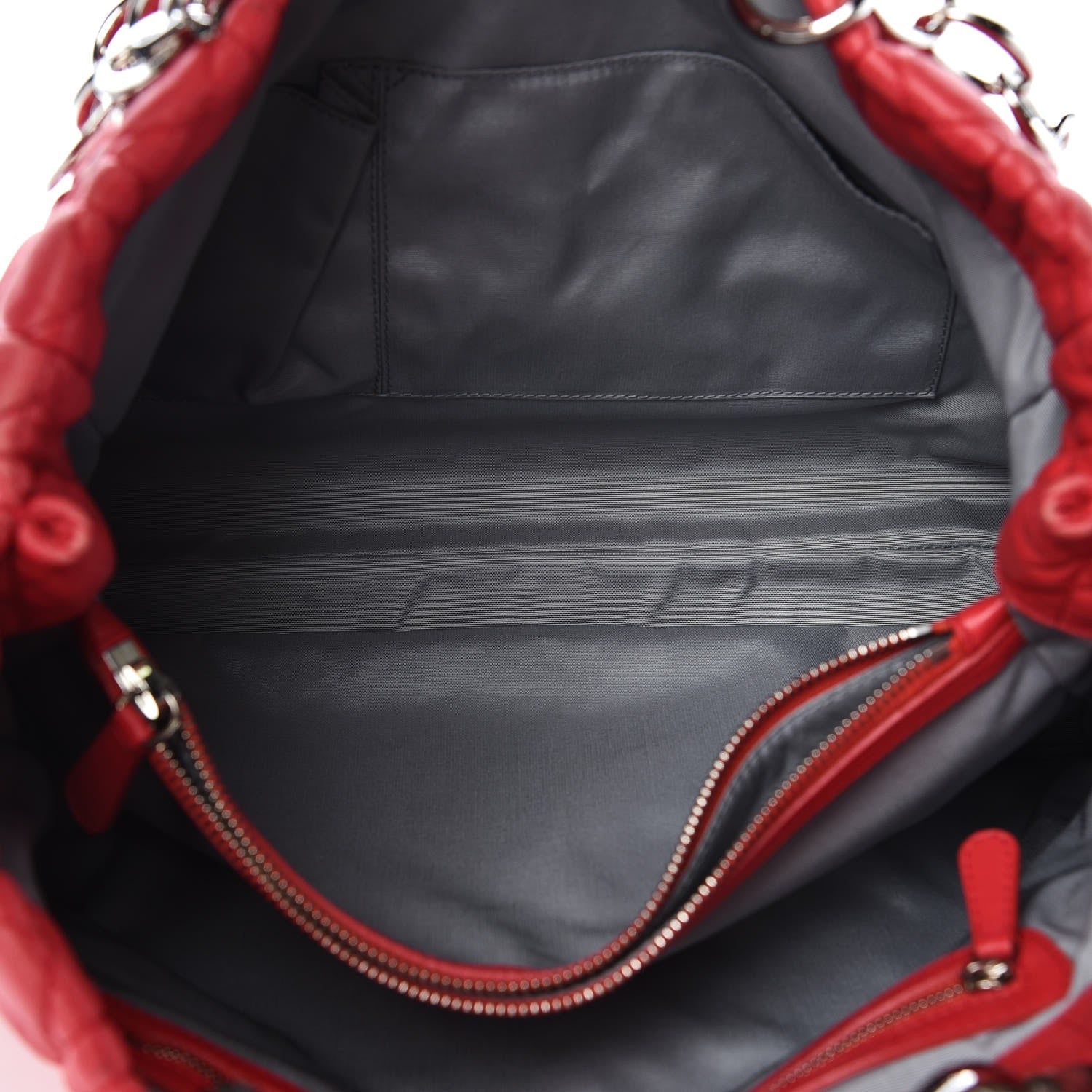 Christian Dior Lambskin Cannage Large Dior Soft Shopping Tote Coral 6 of 16