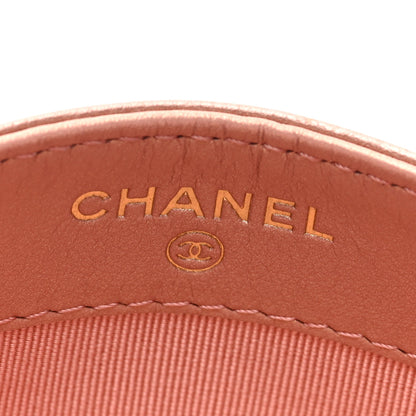 Chanel Metallic Grained Calfskin Quilted Reissue Card Holder Copper Pink 6 of 8