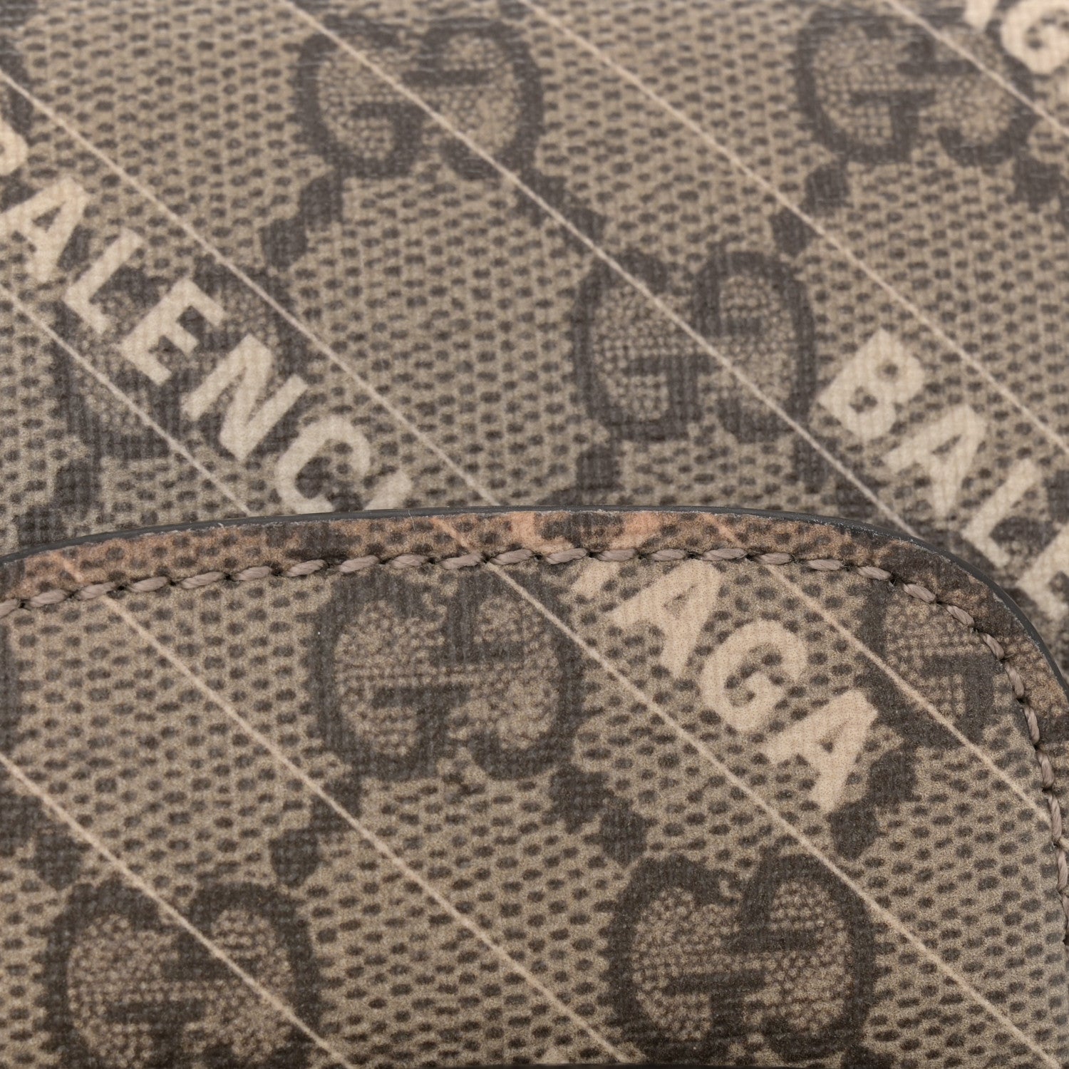 Gucci X BALENCIAGA GG Supreme Monogram Web Logo Print Mini