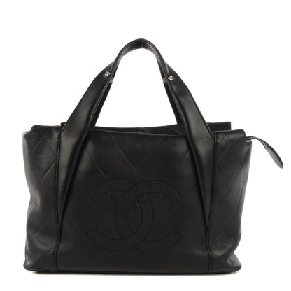 Chanel Calfskin CC Chevron All Day Long CC Bag Black 1 of 11