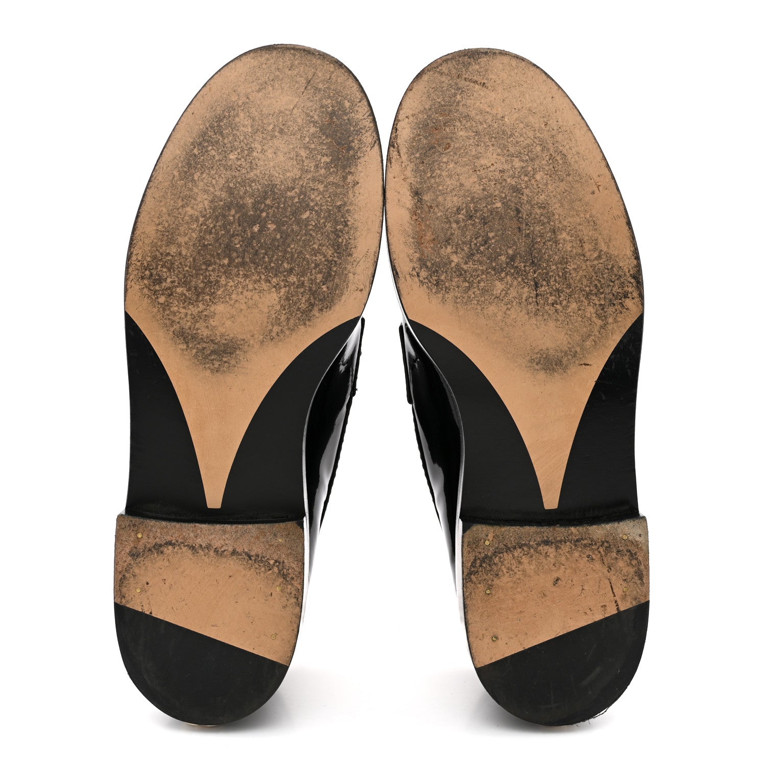 Chanel Shiny Calfskin Logo Loafers 39 Black 7 of 14