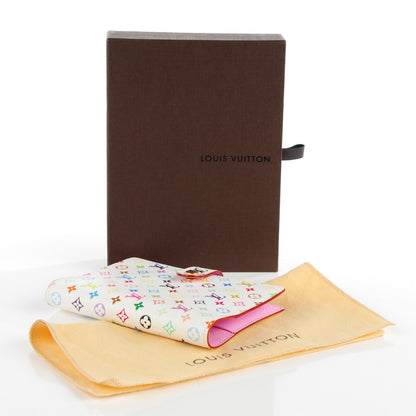 Louis Vuitton Monogram Multicolor Small Ring Agenda Cover White Litchi 4 of 7