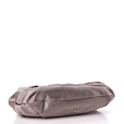 Prada Satin Crystal Clutch Fumo 4 of 8