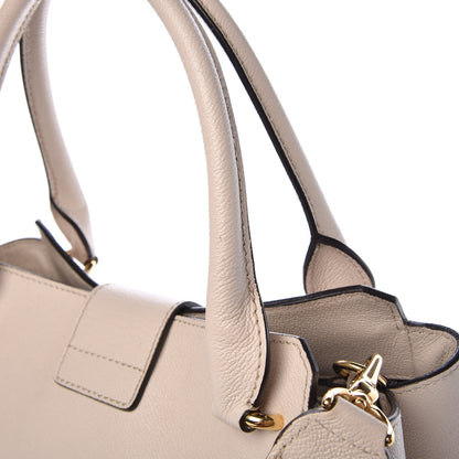 Burberry Soft Grain Calfskin Medium Buckle Tote Limestone 11 of 13