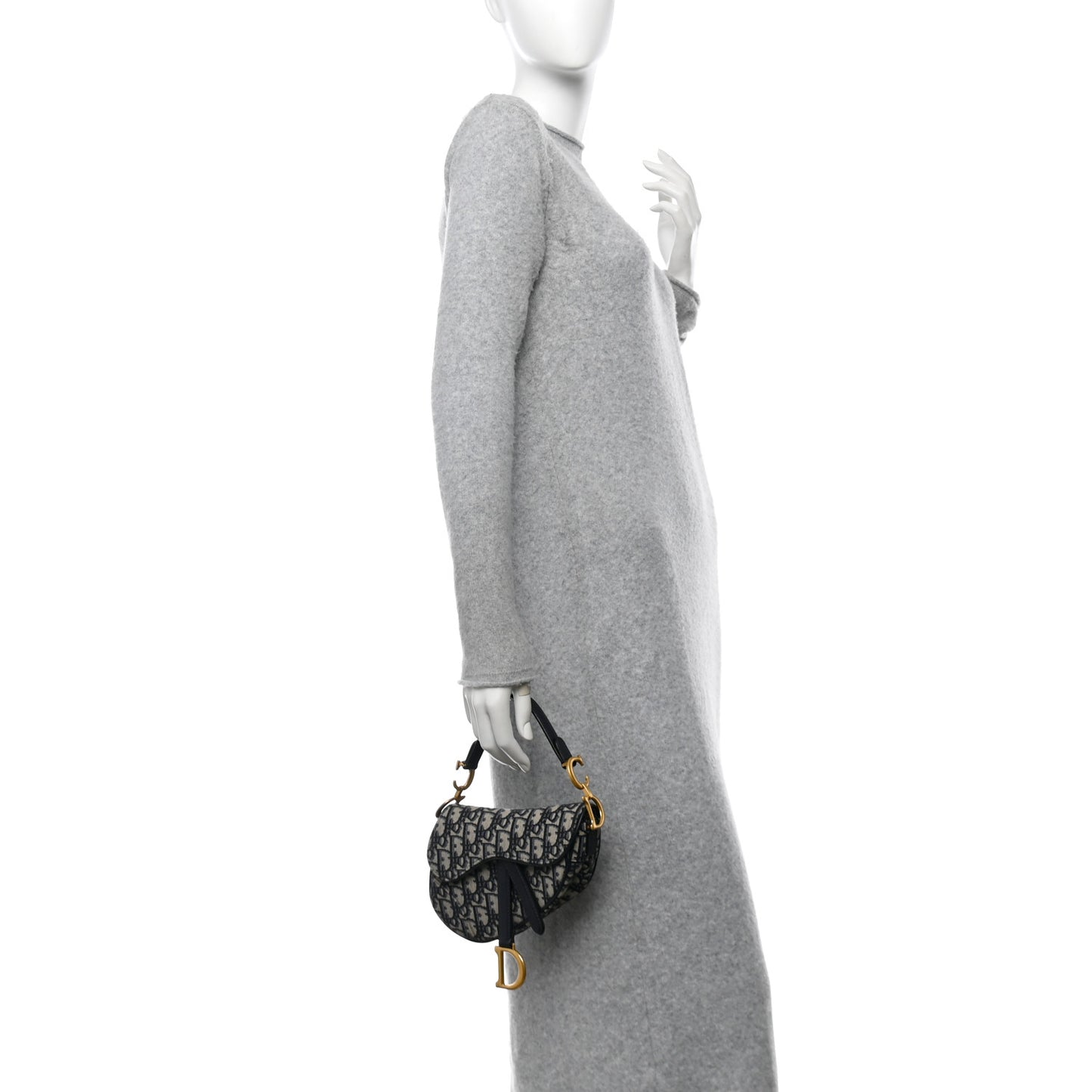 Oblique Mini Saddle Bag Blue