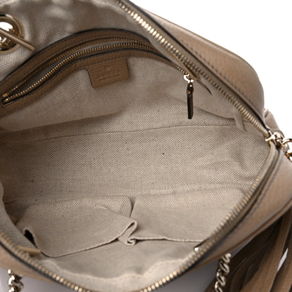 Gucci Pebbled Calfskin Small Soho Bowler Camelia 4 of 9
