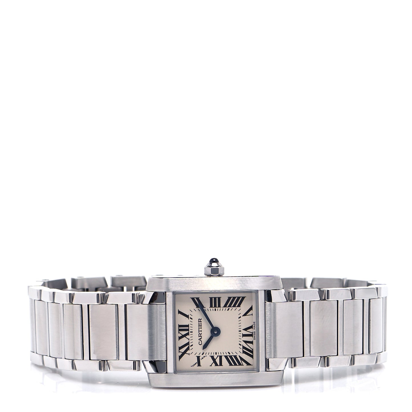 Stainless Steel 20mm Tank Francaise Quartz Watch