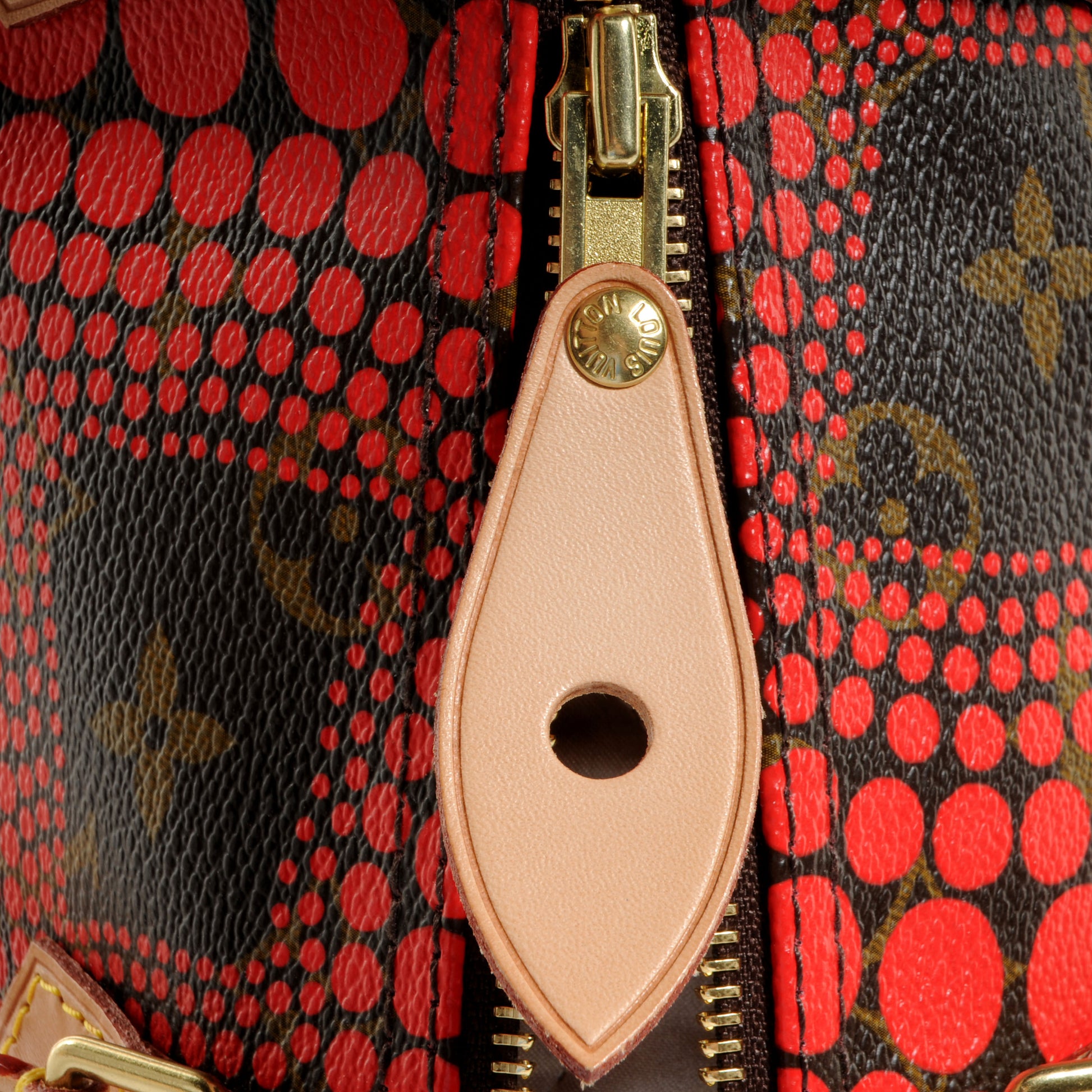 Louis Vuitton Monogram Kusama Town Speedy 30 Red 8 of 8
