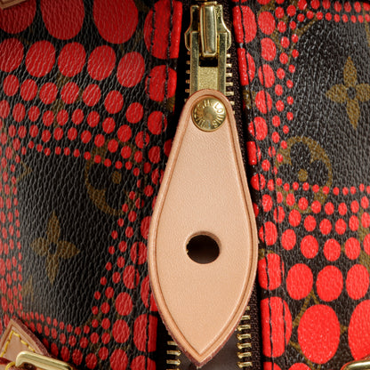 Louis Vuitton Monogram Kusama Town Speedy 30 Red 8 of 8