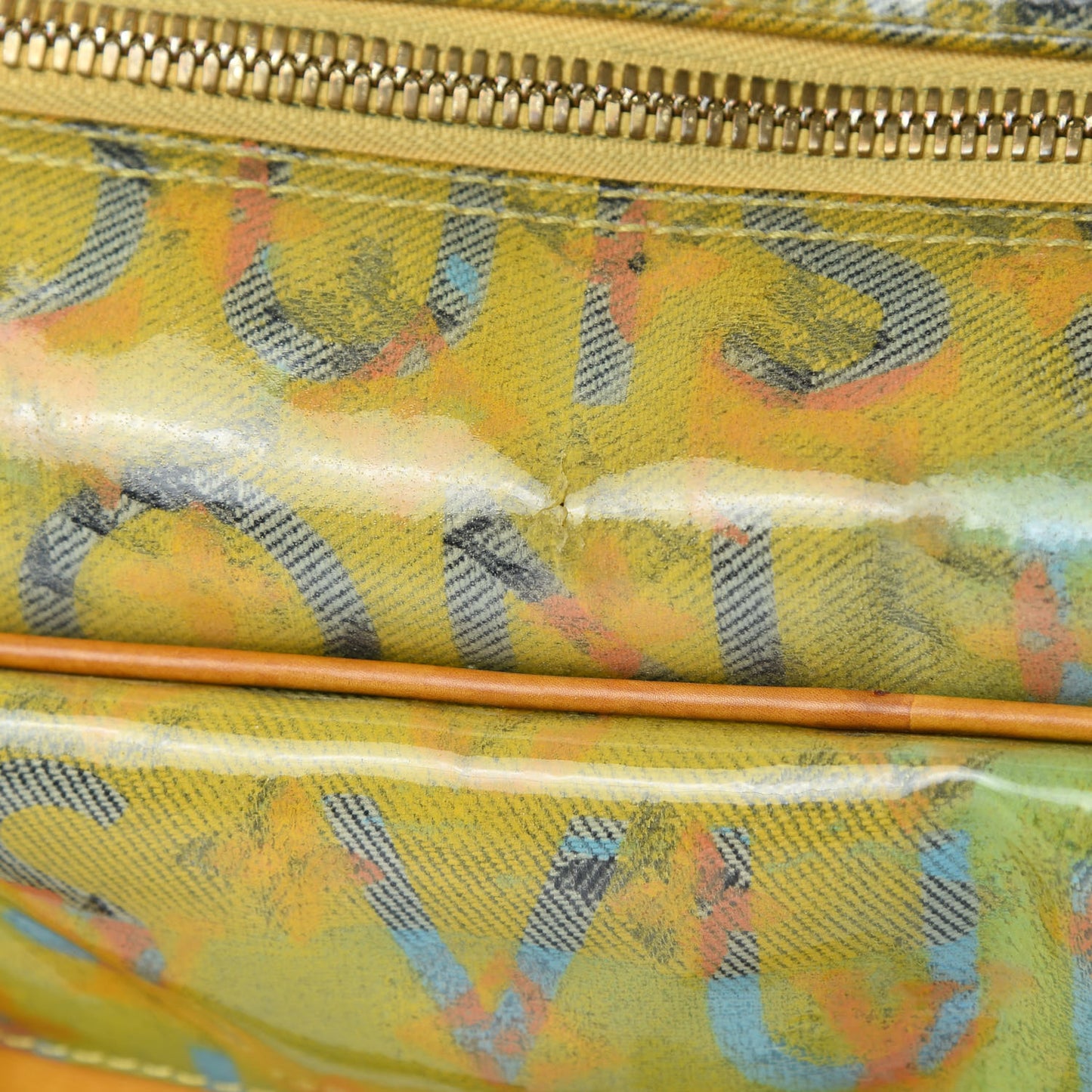 Monogram Pulp Defile Weekender PM Yellow