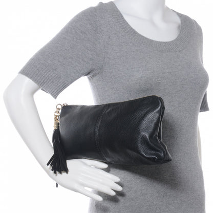 Gucci Leather Sienna Tassel Small Clutch Black 2 of 7
