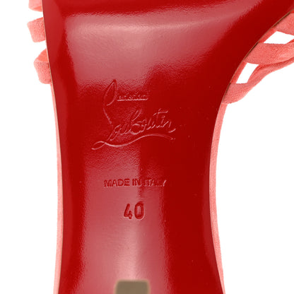 Christian Louboutin Suede Belbrossa 55 Mules 40 Pink 7 of 8