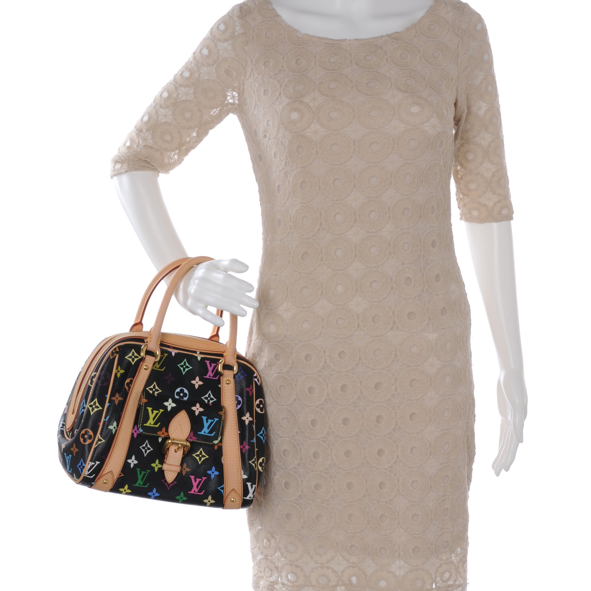Louis Vuitton Monogram Multicolor Priscilla Black 2 of 7
