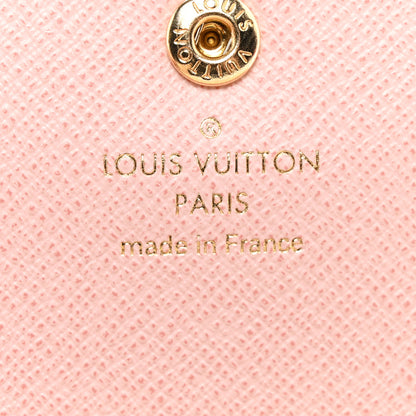 Louis Vuitton Damier Azur Emilie Wallet Rose Ballerine 6 of 8