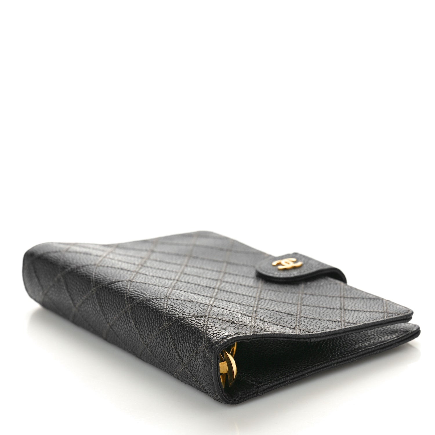 Chanel Caviar Diamond Embossed Agenda Cover Black 4 of 9