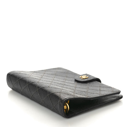 Chanel Caviar Diamond Embossed Agenda Cover Black 4 of 9