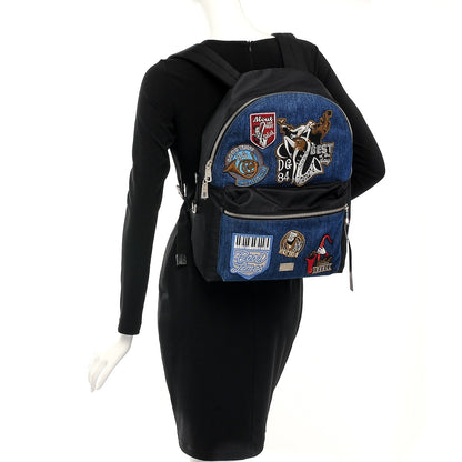 Dolce & Gabbana Denim Patched Volcano Backpack Black 2 of 7