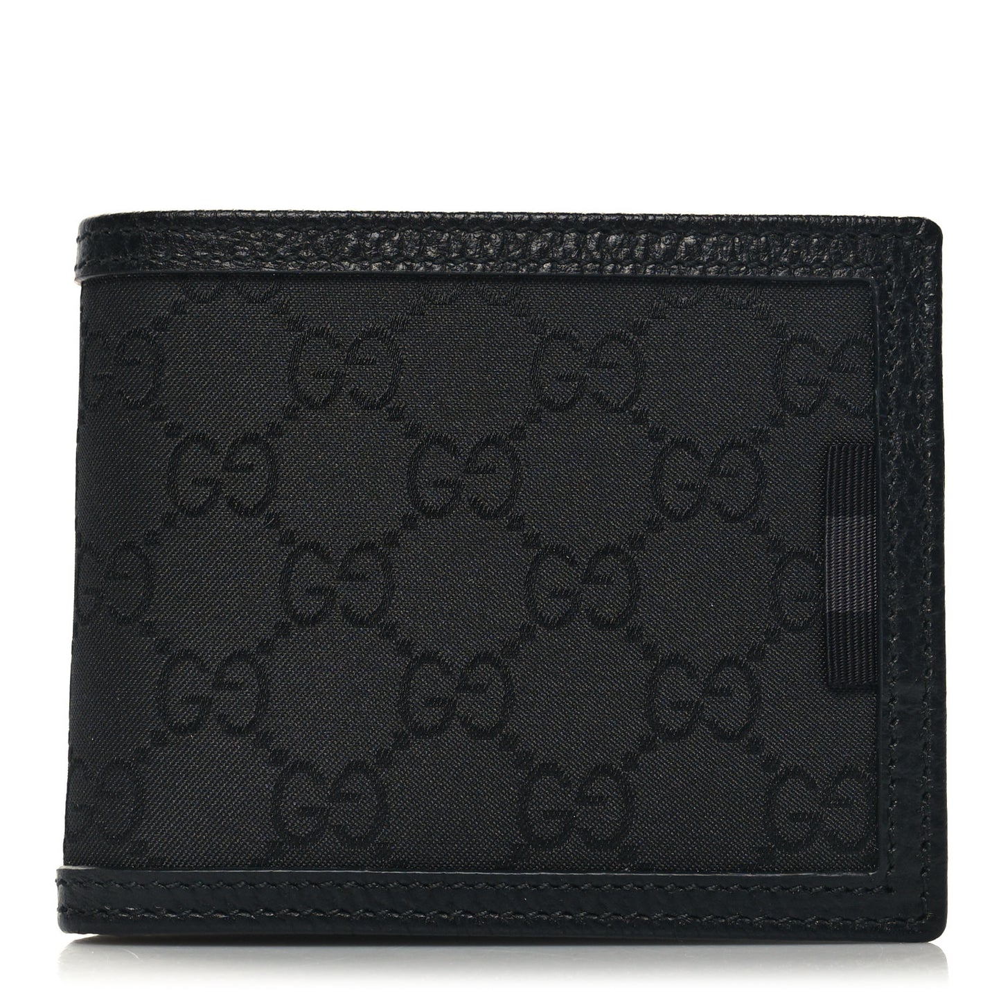 Nylon Monogram Bi-Fold Wallet Black