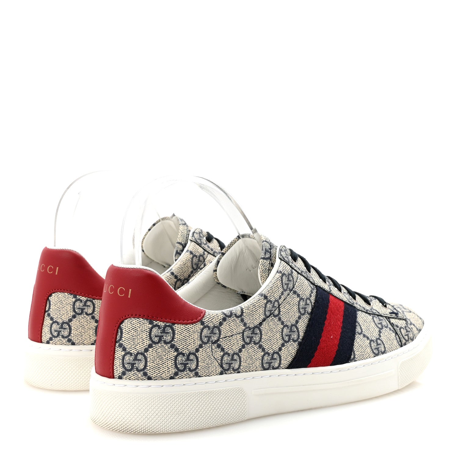 Gucci GG Supreme Monogram Womens Ace Low-Top Sneaker 40 Beige 5 of 10
