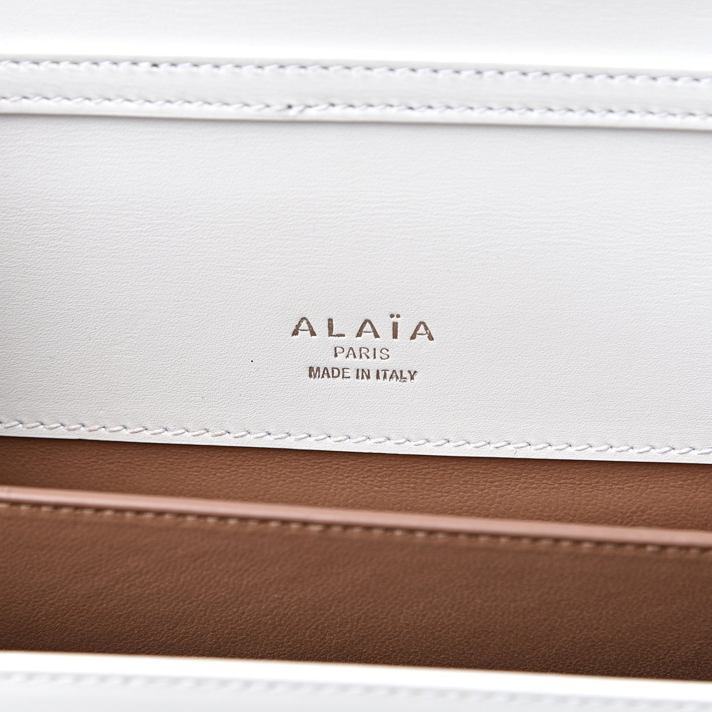 Calfskin Arabesque Studded Medium Franca Crossbody Blanc Optique
