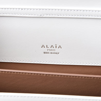 Alaia Calfskin Arabesque Studded Medium Franca Crossbody Blanc Optique 5 of 14