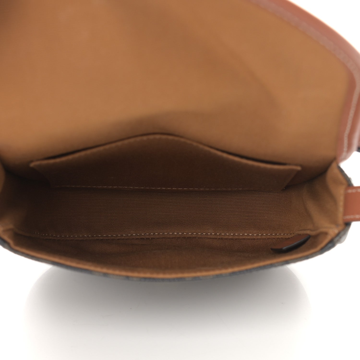 Celine Canvas Calfskin Triomphe Mini Besace Tan 5 of 11