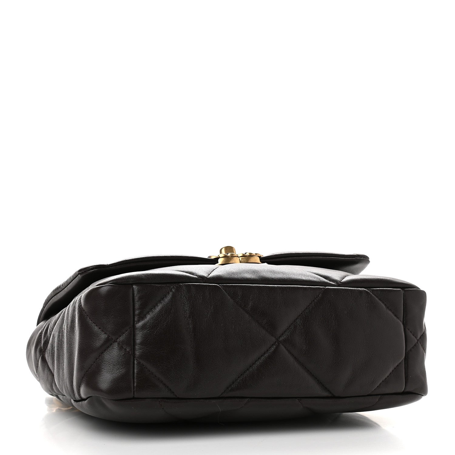 Chanel Lambskin Quilted Medium Chanel 19 Flap Dark Brown 4 of 9