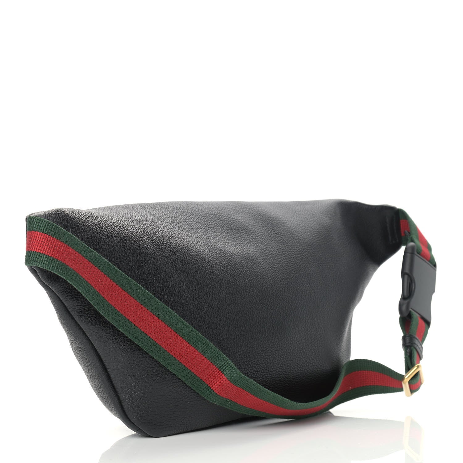 Gucci Grained Calfskin Logo Belt Bag Black 2 of 9