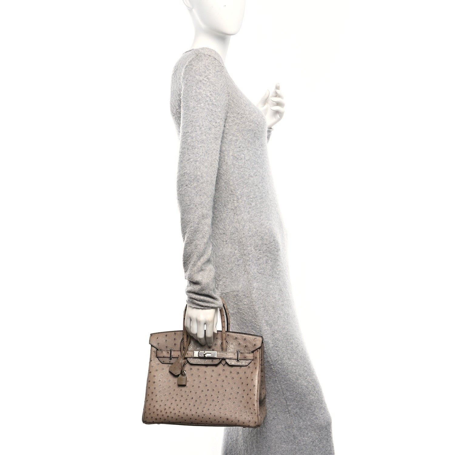 Hermes Ostrich Birkin 30 Mousse 3 of 17