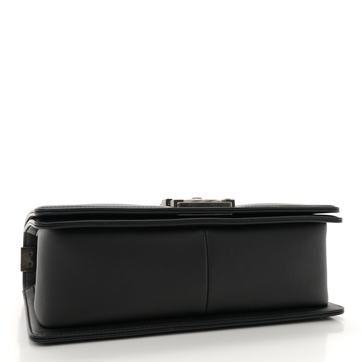 Lambskin Quilted Medium Boy Flap Black