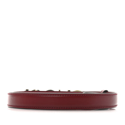 Gucci Plutone Calfskin Gucci Buckle 20mm Thin Belt 95 38 Rosso 2 of 4