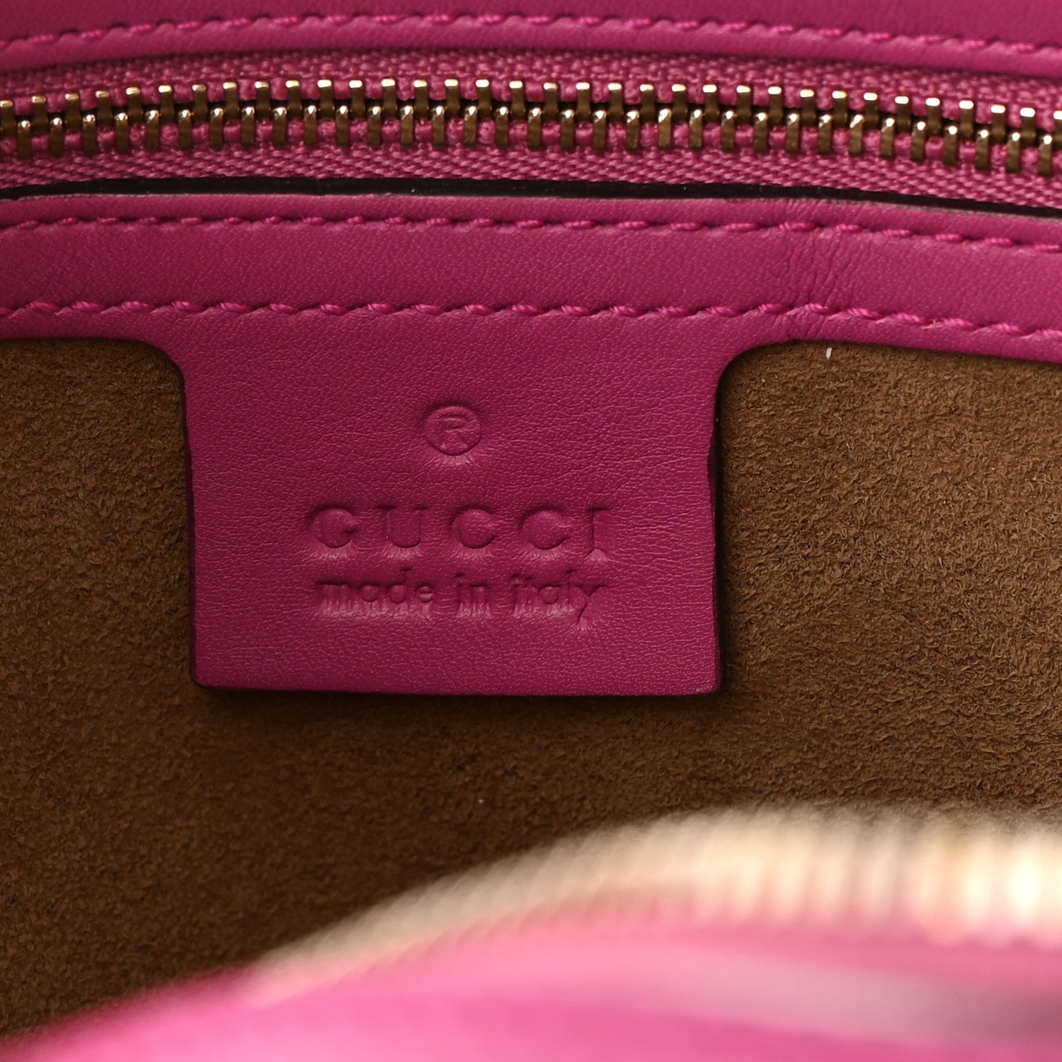 Gucci GG Supreme Monogram Moon Calfskin Small Boston Beige Ebony Hibiscus Red New Rosette 6 of 11