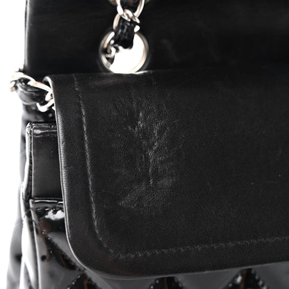 Chanel Patent Quilted Medium Double Flap Black 12 of 14