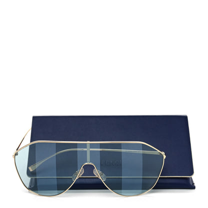 Fendi Metal Aviator Sunglasses FF 0405/S Light Blue 7 of 7